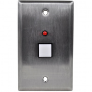 rsp-1gpb- 1 gang, push button wall plate for the sp power sequencers