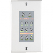 rn-wpcs- white wall plate control system w/ 2 ir and 1 serial port