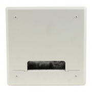 pwb-200-wht- project wall box w/ 6 ips and 2 ac / gang, standard wall - white