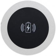 black table coaster with qi wireless charging