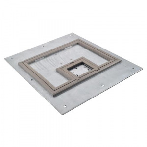 FL-500P Cover with 1/4&quot;Painted Carpet Flange- Clay