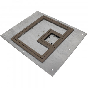 FL-500P Cover with 1/4&quot;Painted Carpet Flange- Clay