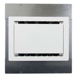 pwb-450-wht- large format wall box with 4 ac and 3 1-gang plates &amp; 1 ips- white