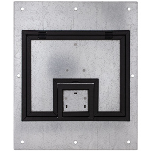 FL-500P Hinged Cover with 1/4&quot; Painted Carpet Flange- Black