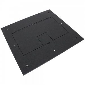 fl-640p-blk- hinged door in black sandtex