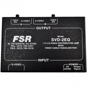 svd-2eq- 1x2 s-video da (without audio) w/cable eq on each output