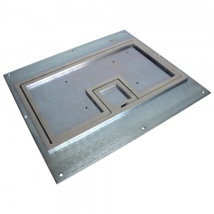 fl-640p-ssq-c- 1/4" square aluminum flange