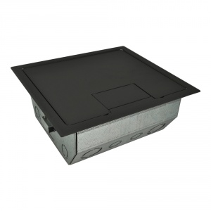 rfl4.5-q2g-slgry- 4.5” deep back box with 4, 2 gang plates – gray