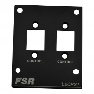 t3u-2-l2crst- t3u-2 left insert with crestron block 10 and 2 snap-in holes