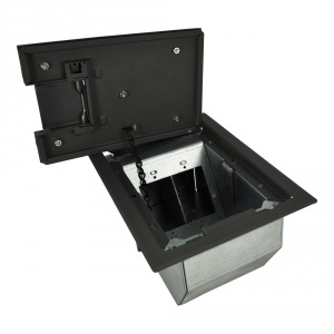 rfl-dav-slgry- rfl-av 2 gang box with solid cover – gray