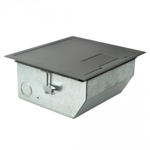 rfl-qav-slgry- rfl-av 3 + 1 gang box with solid cover - gray
