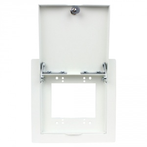 wb-mr2g- recessed 2 gang mounting plate w/ metal cover