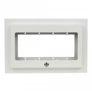 wb-pr4g- recessed 4 gang mounting plate w/ plastic cover