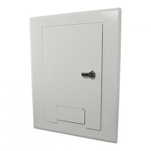 wb-x1-cvr-wht- white cover w/ lock and cable exit door