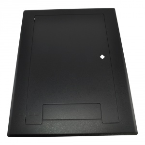 wb-x3-cvr-blk- cover w/ lock and cable exit door - black