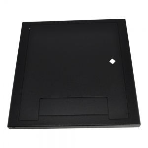 wb-x2-smcvr-blk- wb-x2 surface mount cover w/ lock and cable exit door - black