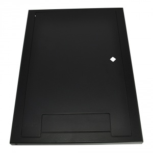 wb-x3-swcvr-blk- surface mount cover w/ lock and cable exit door - black