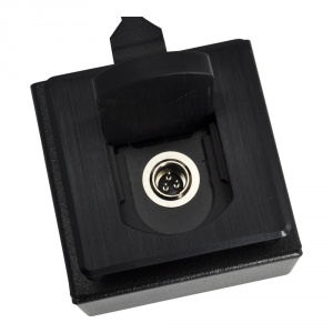 t3-minisq-blk- square black mini xlr mic mount