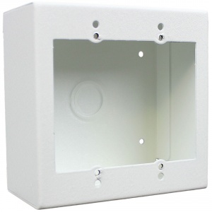 smwb-2g-wht- 2 gang surface mount gang box - white