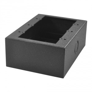 smwb-3g-b- 3 gang surface mount gang box - black