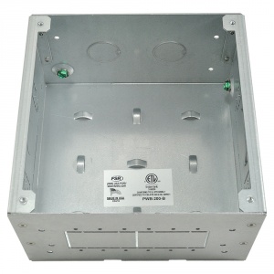 pwb-200-wht- project wall box w/ 6 ips and 2 ac / gang, standard wall