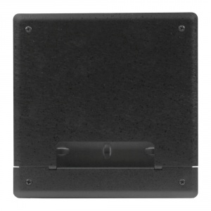 pwb-203-blk- project wall box w/ 6 ips and 2 ac / gang, thin wall - black
