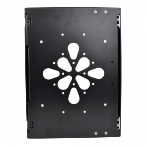 we-ipd2nb-blk- black ipad 2 no button enclosure mounts on 2 gang electrical box