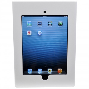 we-ipd2-wht- white ipad 2 enclosure mounts on 2 gang electrical box