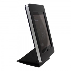 tm-ipmini-trs-blk- black ipad mini table top mnt, tilt/rotate/swivel