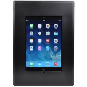 we-fmipd-blk- ipad flush mount w/ back box and cover - black