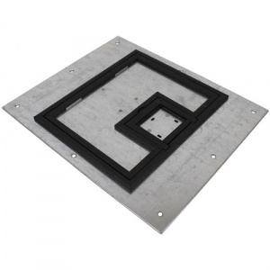 FL-500P Cover with 1/4" Painted Carpet Flange- Black