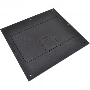 fl-600p-sld-blk-c- solid cover w/ cable exit- black