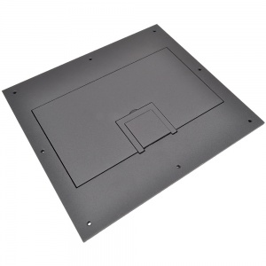 fl-600p-sld-gry-c- solid cover w/ cable exit- gray
