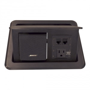 tb-bose-ips-blk- tilting table box for bose acoustimass speaker and 4 ips - black