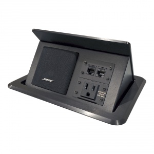 tb-bose-ips-blk- tilting table box for bose acoustimass speaker and 4 ips - black