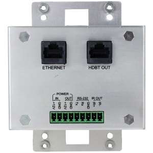 hd-hpcwp-tx- 2-gang decora 100m hdbaset wall plate tx hdmi & pc switcher serial, ir, net, poe