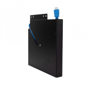 Low profile HDMI Cable Retractor - Blue