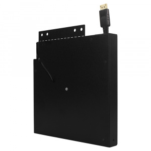 Low profile DisplayPort to HDMI Cable Retractor - Black