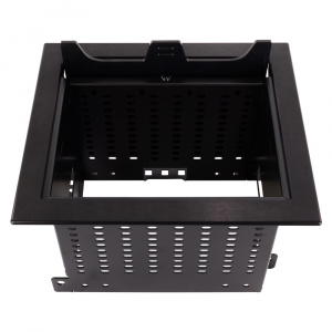 4 Section Table Box with 1 Universal Bracket - Brushed Anodized Black