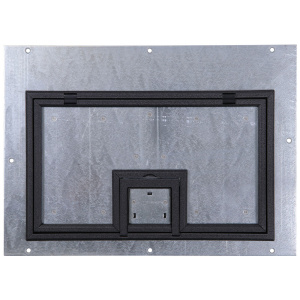 FL-400 Cover with 1/4&quot; Painted Carpet Flange - Black (Lift off door)