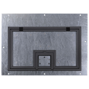 FL-400 Cover with 1/4&quot;Painted Carpet Flange - Gray (Lift off door)