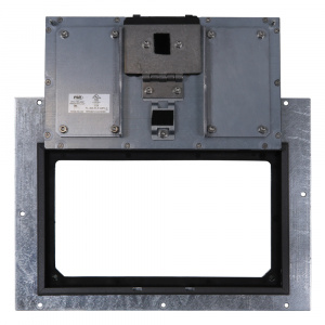 FL-400 Cover with 1/4"Painted Carpet Flange - Gray (Lift off door)