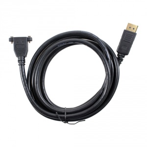 6' displayport cable - displayort f chassis mnt to m