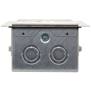 Raised Access Back Box - 4&quot; Deep, 2 Section, Furniture Feed