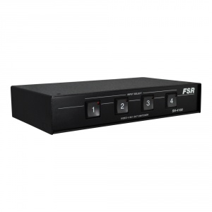 sn-4100- high res 4x1 rgbhv (hd-15) switcher contact interface