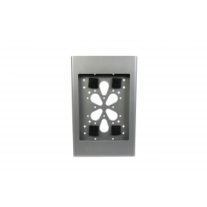 we-ipmininb-slv- ipad mini no button enclosure mounts on 2 gang electrical box - silver